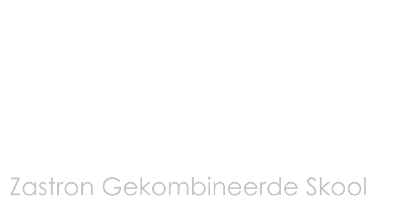 Zastron Gekombineerde Skool - logo wit